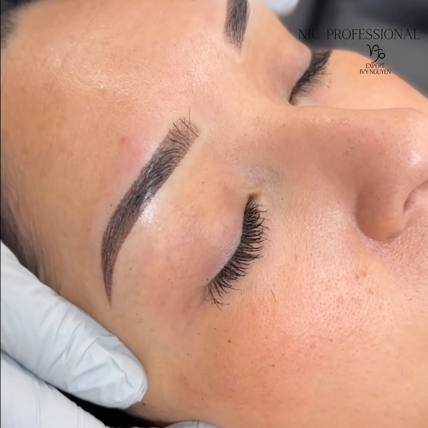 Combo brows healed result by NIU Professional